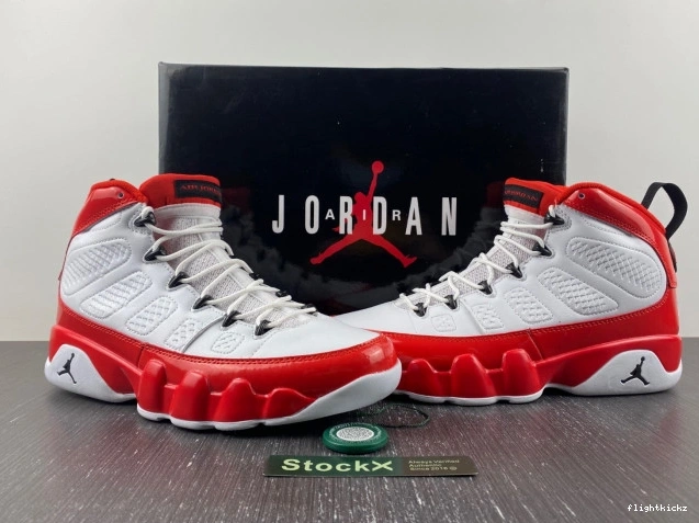 Retro White Red Jordan 9 302370-160 Gym Air 1106